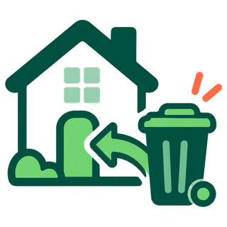 Bin returned to the house